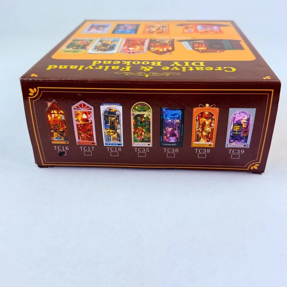 Creative & Fairyland DIY Bookend Leisure Years TC16 Miniature Book Nook Kit‎ NEW